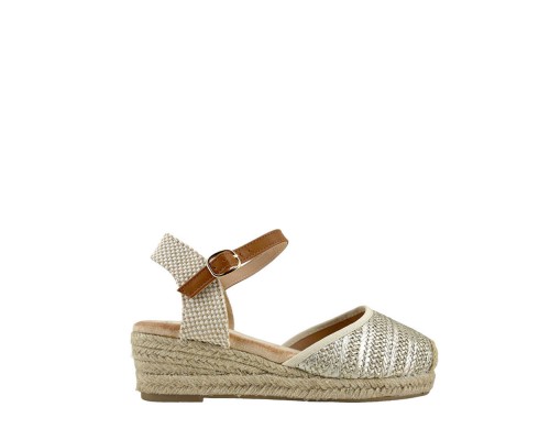 Sandalia Alpargata Tacón Cuña 